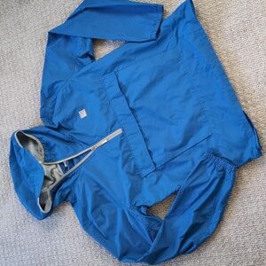 Bench Brand Cobalt Blue Half-Zip Windbreaker Jacket w/Pocket Detail, Sz XL